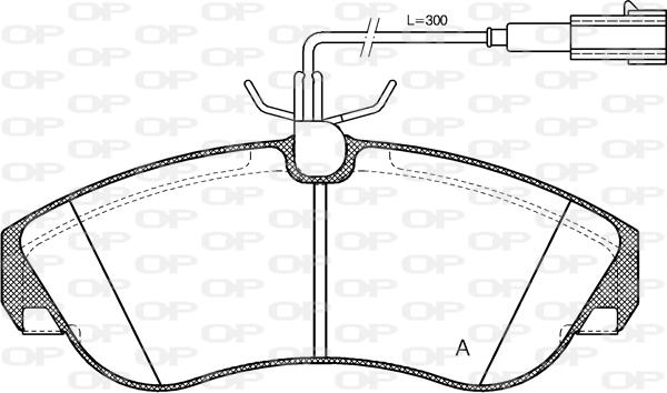 Open Parts BPA0487.11 - Bremžu uzliku kompl., Disku bremzes autodraugiem.lv
