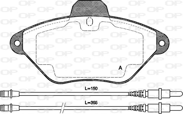 Open Parts BPA0439.04 - Bremžu uzliku kompl., Disku bremzes autodraugiem.lv