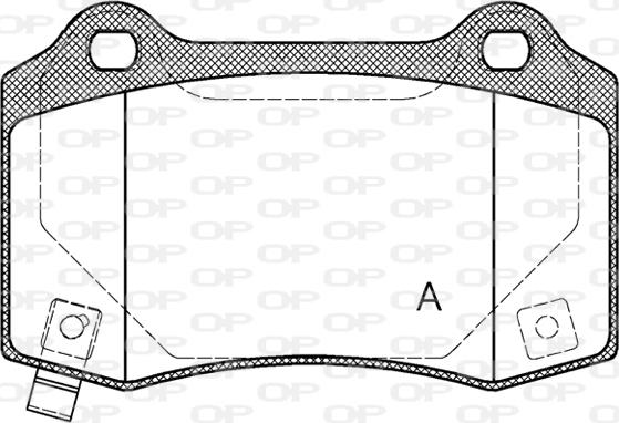 Open Parts BPA0434.54 - Bremžu uzliku kompl., Disku bremzes autodraugiem.lv