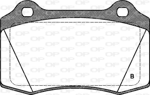 Open Parts BPA0434.32 - Bremžu uzliku kompl., Disku bremzes autodraugiem.lv