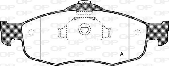 Open Parts BPA0432.00 - Bremžu uzliku kompl., Disku bremzes autodraugiem.lv