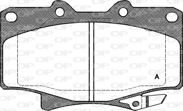 Open Parts BPA0429.04 - Bremžu uzliku kompl., Disku bremzes autodraugiem.lv