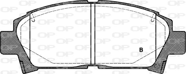 Open Parts BPA0427.02 - Bremžu uzliku kompl., Disku bremzes autodraugiem.lv