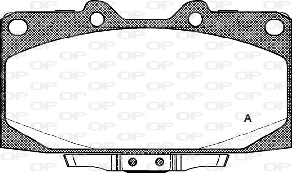 Open Parts BPA0599.12 - Bremžu uzliku kompl., Disku bremzes autodraugiem.lv