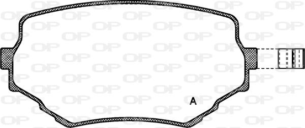 Open Parts BPA0594.02 - Bremžu uzliku kompl., Disku bremzes autodraugiem.lv