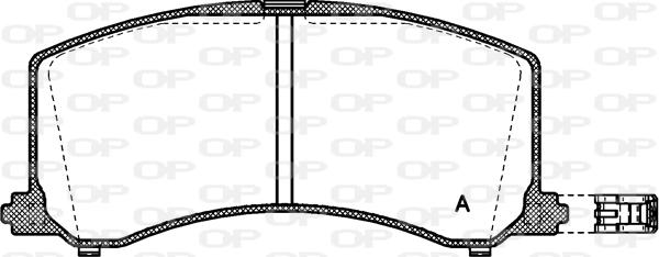 Open Parts BPA0595.02 - Bremžu uzliku kompl., Disku bremzes autodraugiem.lv