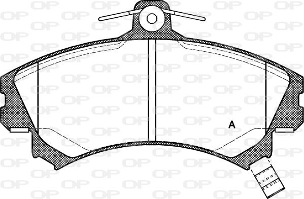 Open Parts BPA0590.02 - Bremžu uzliku kompl., Disku bremzes autodraugiem.lv