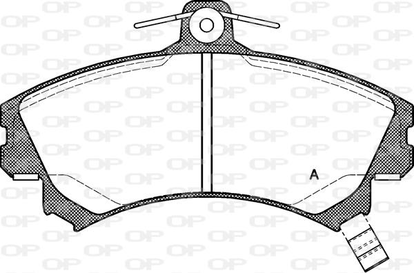 Open Parts BPA0590.21 - Bremžu uzliku kompl., Disku bremzes autodraugiem.lv