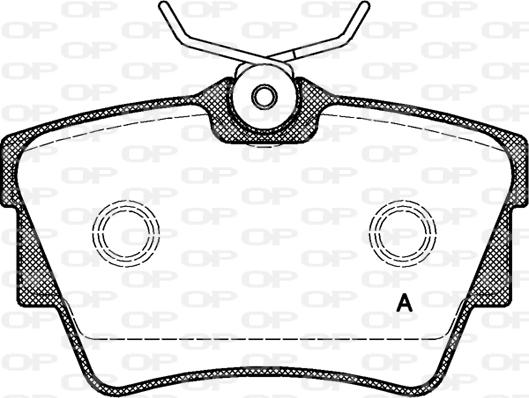 Open Parts BPA0591.10 - Bremžu uzliku kompl., Disku bremzes autodraugiem.lv