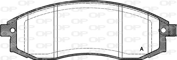 Open Parts BPA0598.12 - Bremžu uzliku kompl., Disku bremzes autodraugiem.lv