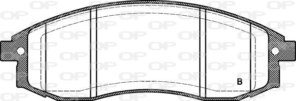 Open Parts BPA0598.12 - Bremžu uzliku kompl., Disku bremzes autodraugiem.lv