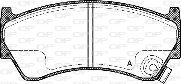 Open Parts BPA0592.42 - Bremžu uzliku kompl., Disku bremzes autodraugiem.lv