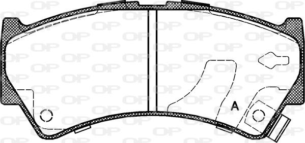 Open Parts BPA0592.52 - Bremžu uzliku kompl., Disku bremzes autodraugiem.lv