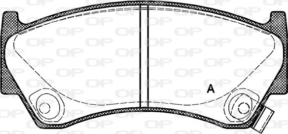 Open Parts BPA0592.02 - Bremžu uzliku kompl., Disku bremzes autodraugiem.lv