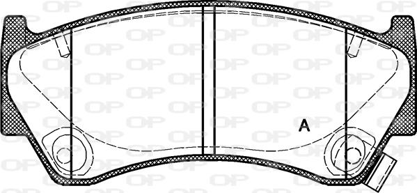Open Parts BPA0592.12 - Bremžu uzliku kompl., Disku bremzes autodraugiem.lv