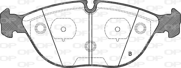 Open Parts BPA0597.00 - Bremžu uzliku kompl., Disku bremzes autodraugiem.lv