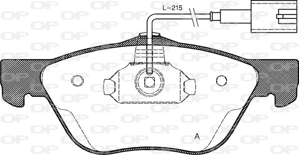 Open Parts BPA0589.42 - Bremžu uzliku kompl., Disku bremzes autodraugiem.lv
