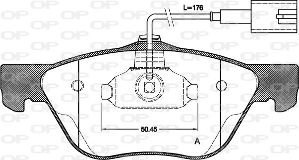 Open Parts BPA0589.32 - Bremžu uzliku kompl., Disku bremzes autodraugiem.lv