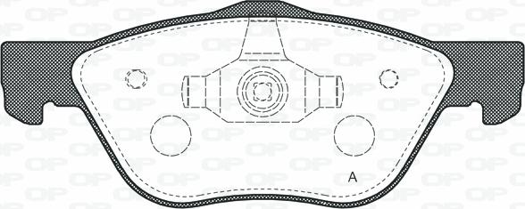 Open Parts BPA0589.20 - Bremžu uzliku kompl., Disku bremzes autodraugiem.lv