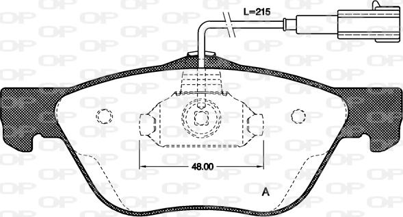 Open Parts BPA0589.21 - Bremžu uzliku kompl., Disku bremzes autodraugiem.lv