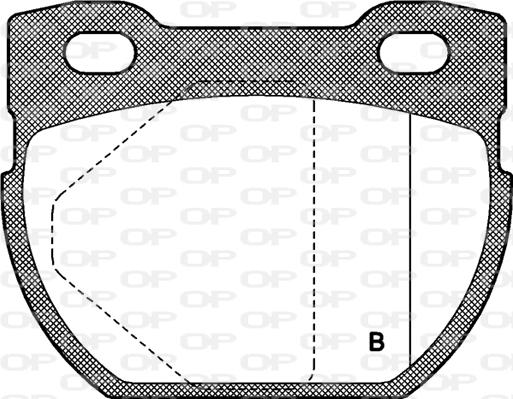 Open Parts BPA0584.00 - Bremžu uzliku kompl., Disku bremzes autodraugiem.lv