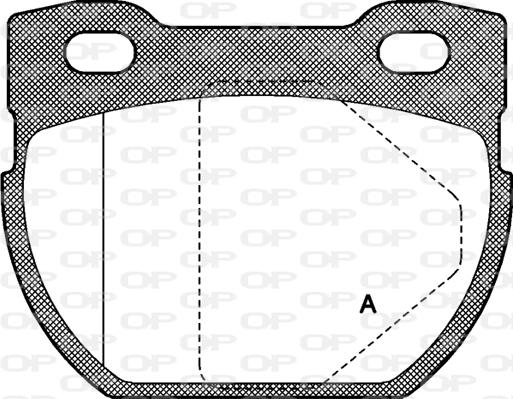 Open Parts BPA0584.00 - Bremžu uzliku kompl., Disku bremzes autodraugiem.lv