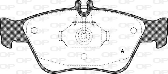 Open Parts BPA0586.00 - Bremžu uzliku kompl., Disku bremzes autodraugiem.lv