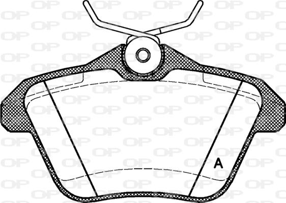 Open Parts BPA0581.10 - Bremžu uzliku kompl., Disku bremzes autodraugiem.lv