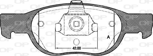 Open Parts BPA0588.10 - Bremžu uzliku kompl., Disku bremzes autodraugiem.lv