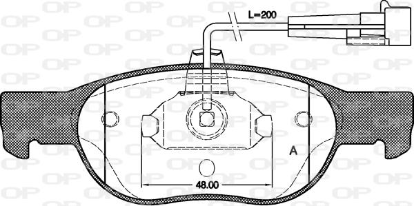 Open Parts BPA0588.11 - Bremžu uzliku kompl., Disku bremzes autodraugiem.lv