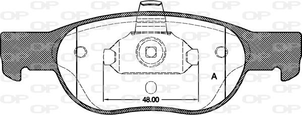 Open Parts BPA0588.20 - Bremžu uzliku kompl., Disku bremzes autodraugiem.lv