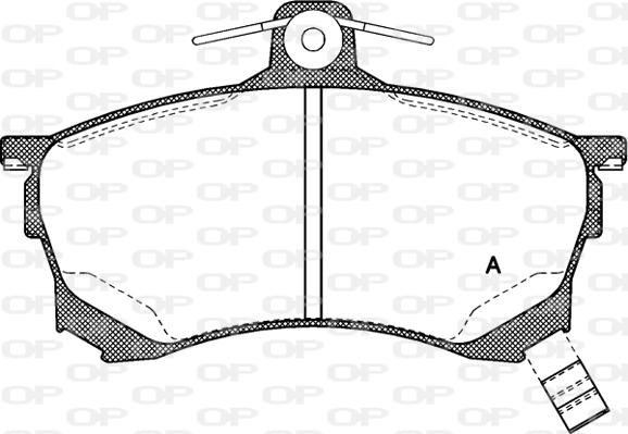 Open Parts BPA0582.00 - Bremžu uzliku kompl., Disku bremzes autodraugiem.lv