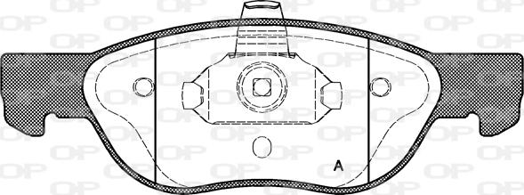 Open Parts BPA0587.00 - Bremžu uzliku kompl., Disku bremzes autodraugiem.lv