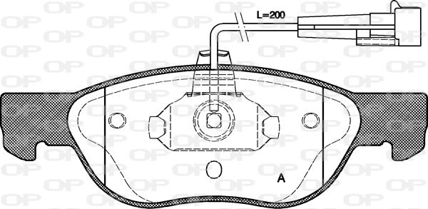 Open Parts BPA0587.11 - Bremžu uzliku kompl., Disku bremzes autodraugiem.lv