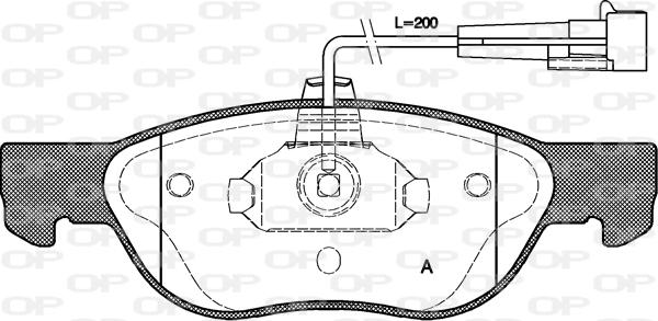 Open Parts BPA0587.12 - Bremžu uzliku kompl., Disku bremzes autodraugiem.lv