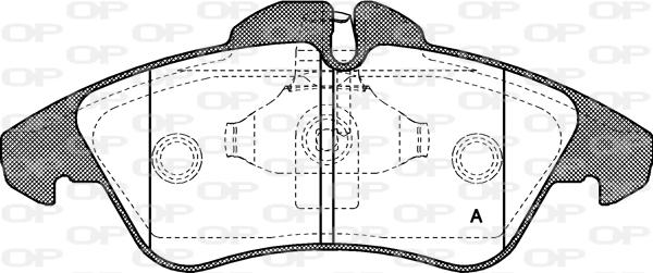 Open Parts BPA0578.00 - Bremžu uzliku kompl., Disku bremzes autodraugiem.lv