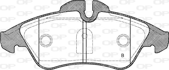 Open Parts BPA0578.10 - Bremžu uzliku kompl., Disku bremzes autodraugiem.lv