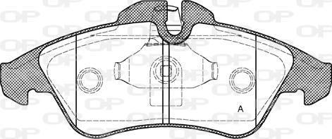 Open Parts BPA0578.10 - Bremžu uzliku kompl., Disku bremzes autodraugiem.lv