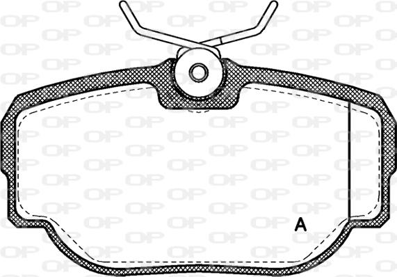 Open Parts BPA0577.00 - Bremžu uzliku kompl., Disku bremzes autodraugiem.lv