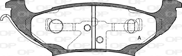 Open Parts BPA0690.10 - Bremžu uzliku kompl., Disku bremzes autodraugiem.lv