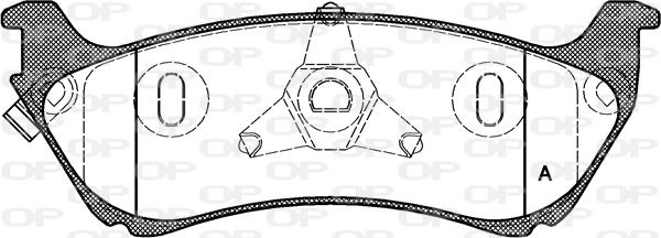 Open Parts BPA0698.01 - Bremžu uzliku kompl., Disku bremzes autodraugiem.lv
