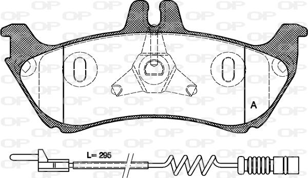 Open Parts BPA0698.11 - Bremžu uzliku kompl., Disku bremzes autodraugiem.lv