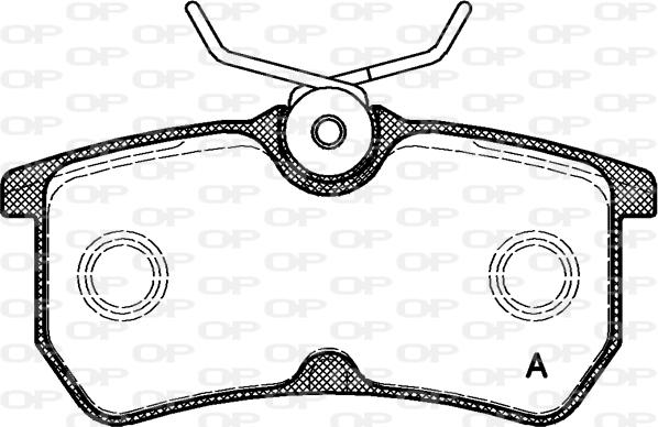 Open Parts BPA0693.00 - Bremžu uzliku kompl., Disku bremzes autodraugiem.lv