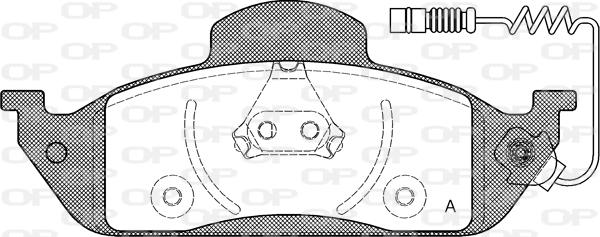 Open Parts BPA0697.01 - Bremžu uzliku kompl., Disku bremzes autodraugiem.lv