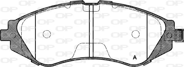 Open Parts BPA0645.02 - Bremžu uzliku kompl., Disku bremzes autodraugiem.lv