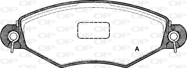 Open Parts BPA0643.10 - Bremžu uzliku kompl., Disku bremzes autodraugiem.lv