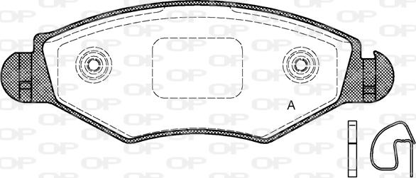 Open Parts BPA0643.20 - Bremžu uzliku kompl., Disku bremzes autodraugiem.lv