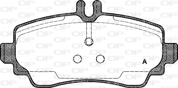 Open Parts BPA0650.00 - Bremžu uzliku kompl., Disku bremzes autodraugiem.lv