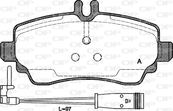 Open Parts BPA0650.22 - Bremžu uzliku kompl., Disku bremzes autodraugiem.lv
