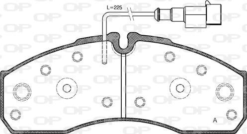 Open Parts BPA0651.42 - Bremžu uzliku kompl., Disku bremzes autodraugiem.lv